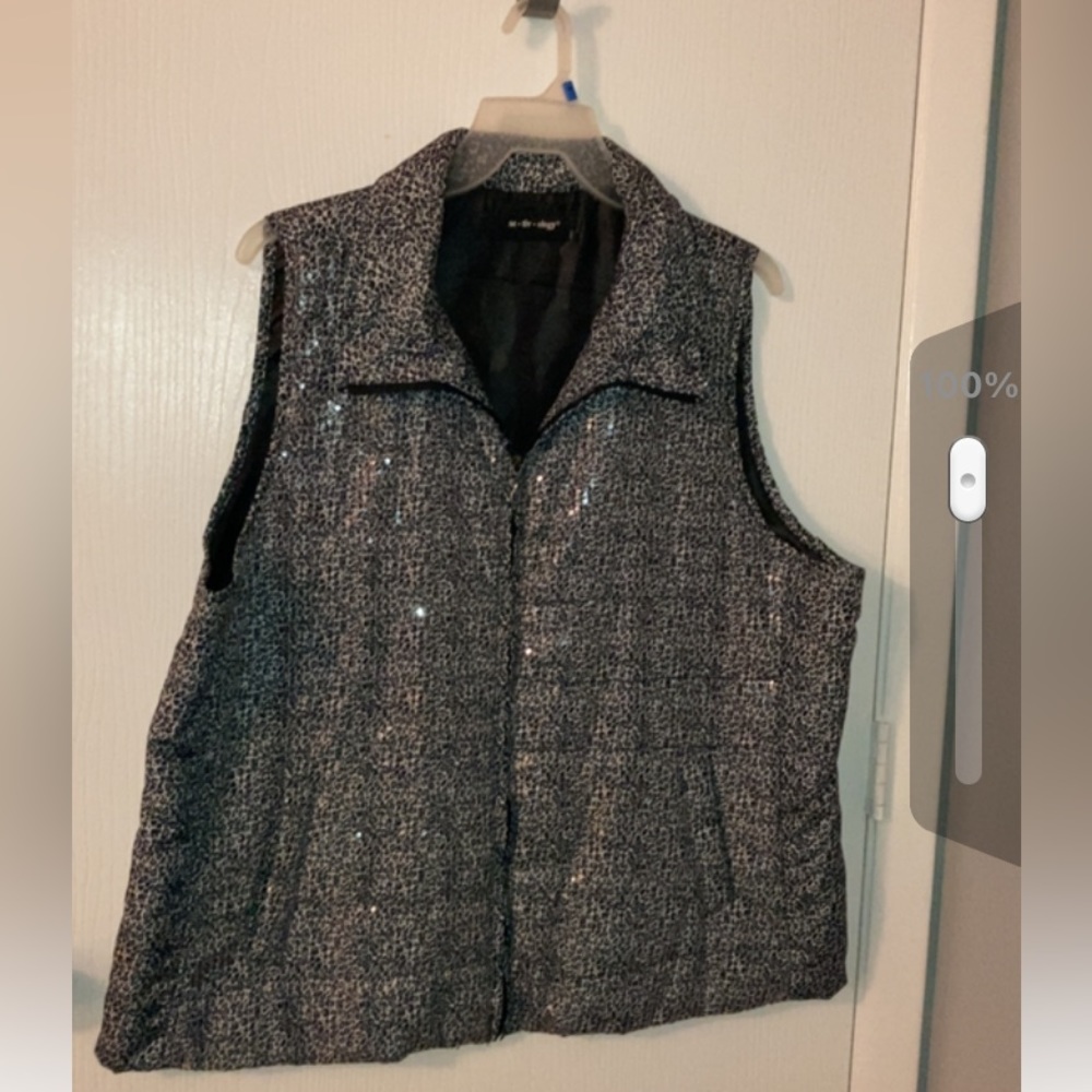 AC-TIV-OLOGY SEQUIN VEST 1XL